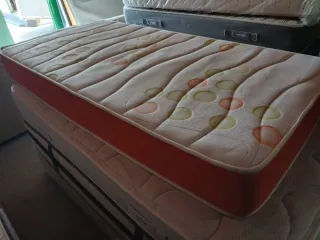 Base tapizada 90x190 + Colchón Visco 90x190