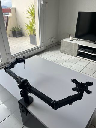 Soporte Metálico Doble Monitor