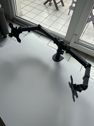 Soporte Metálico Doble Monitor