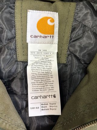 Chaqueta Carhartt Detroit Talla M Verde Oliva