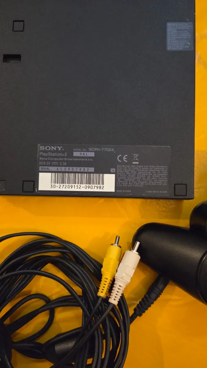 PlayStation 2 Slim Negra Completa afbeelding 4