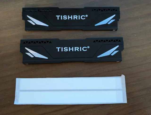 Pareja Disipadores TISHRIC Negro Ram Ddr3, 4 y  5
