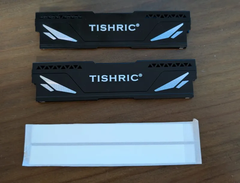 Pareja Disipadores TISHRIC Negro Ram Ddr3, 4 y  5