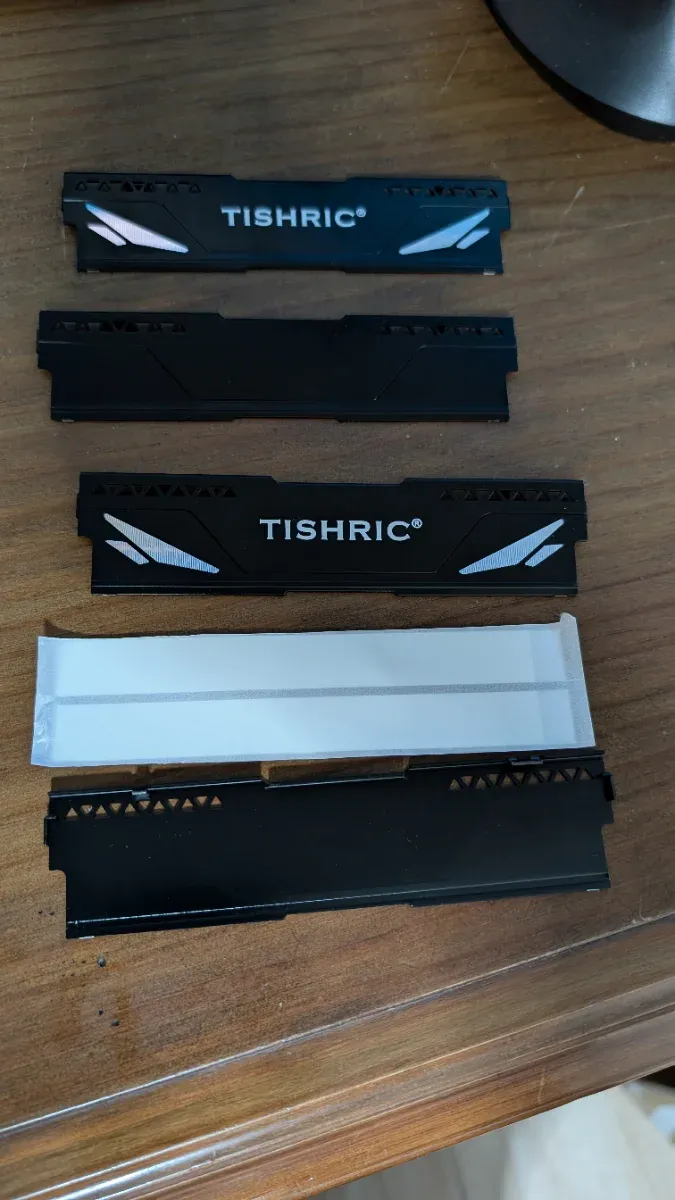 Pareja Disipadores TISHRIC Negro Ram Ddr3, 4 y  5 afbeelding 2