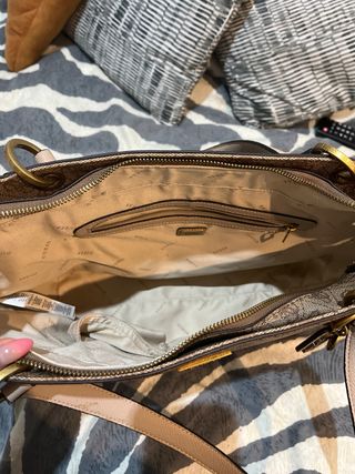 Bolso Guess Beige y Marrón