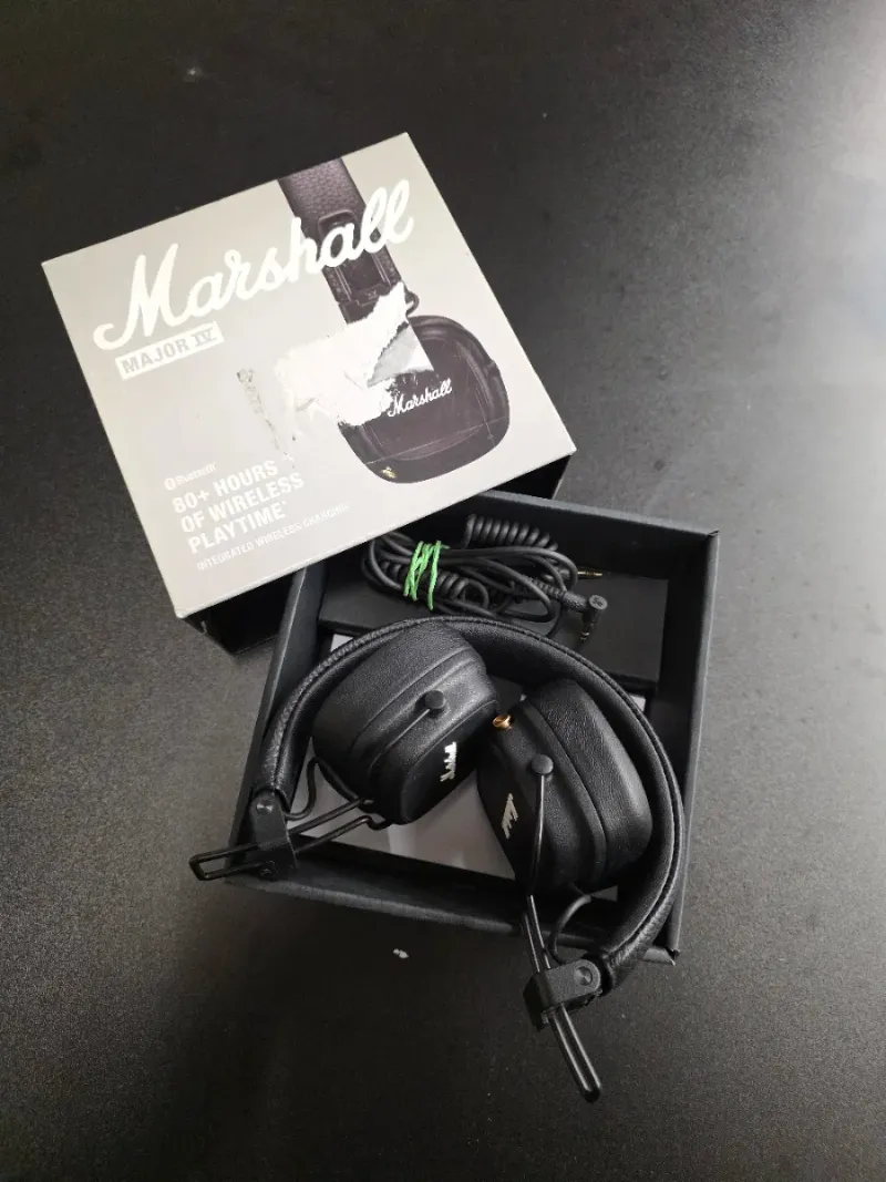 Auriculares Marshall Major IV Bluetooth negros