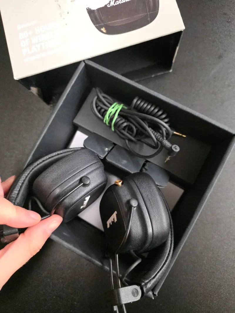 Auriculares Marshall Major IV Bluetooth negros afbeelding 2