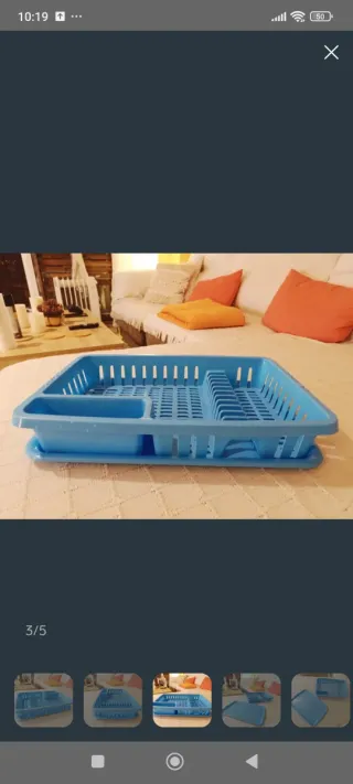 Escurridor platos PVC con bandeja