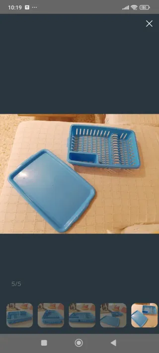 Escurridor platos PVC con bandeja