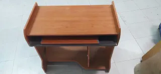 Mesa de estudio madera, escritorio para ordenador
