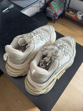 Scarpe Balenciaga Triple S White Sneakers
