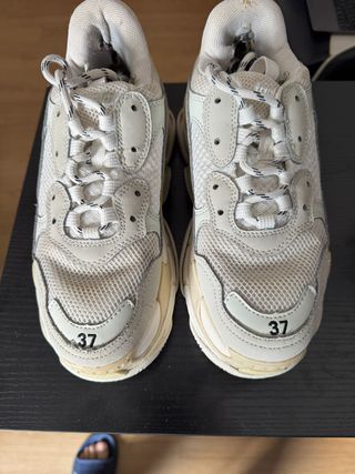 Scarpe Balenciaga Triple S White Sneakers