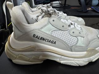 Scarpe Balenciaga Triple S White Sneakers