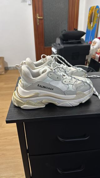 Scarpe Balenciaga Triple S White Sneakers