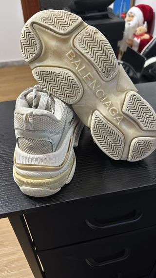 Scarpe Balenciaga Triple S White Sneakers