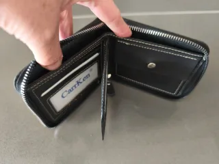 Cartera/Monedero Unisex Gris