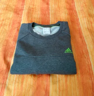 Sudadera "Adidas"( climalite )Gris Talla S