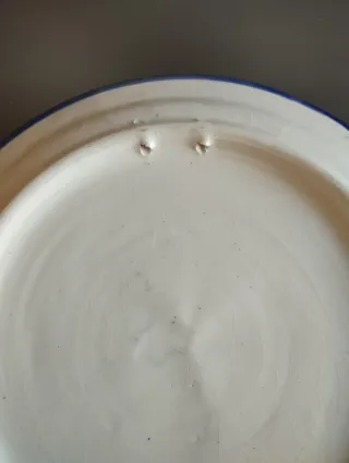 Plato cerámica decorativo flores