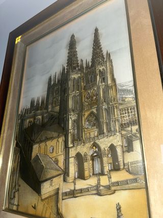 Cuadro Catedral de Burgos antiguo