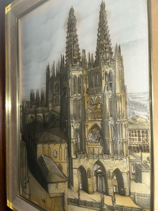 Cuadro Catedral de Burgos antiguo