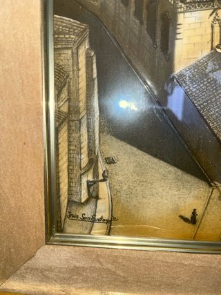 Cuadro Catedral de Burgos antiguo