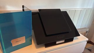 Campana extractora negra cristal