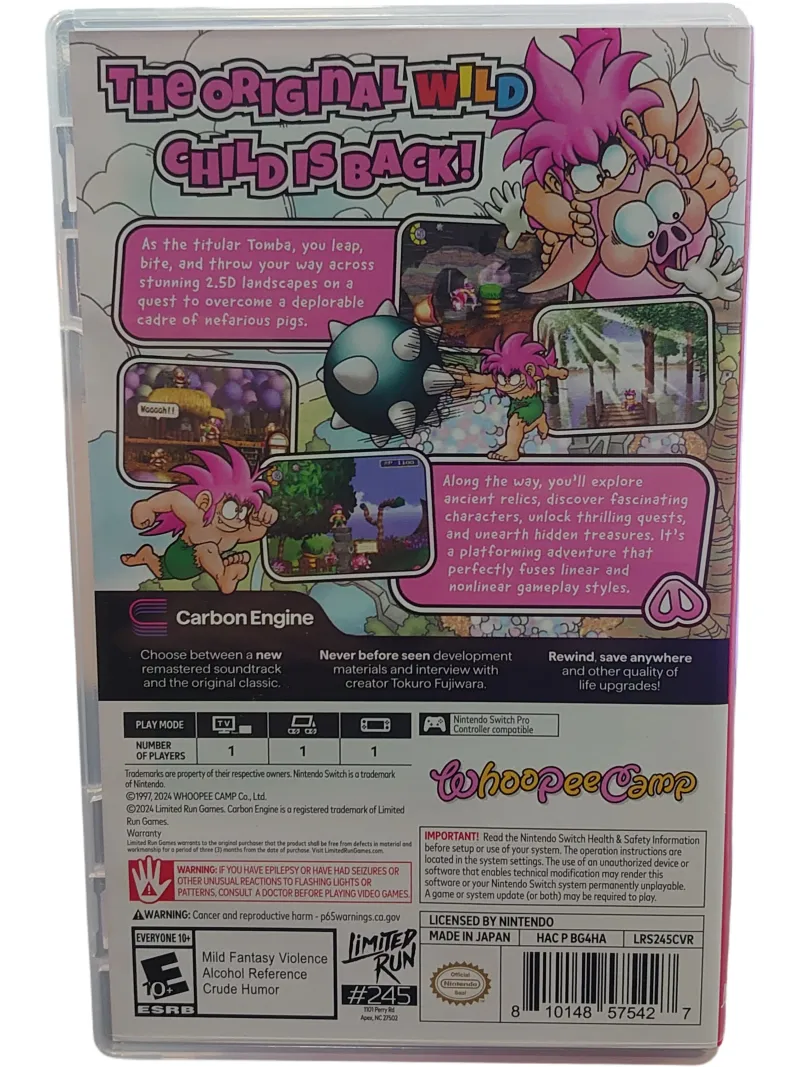 Tomba! Special Edition Nintendo Switch afbeelding 5
