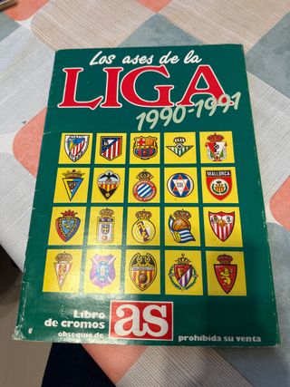 Libro cromos Los Ases de la Liga 90/91