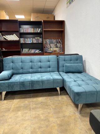 Sofá cama moderno 3 plazas con chaise longue