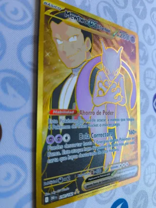 Carta Pokemon Mewtwo EX del Team Rocket
