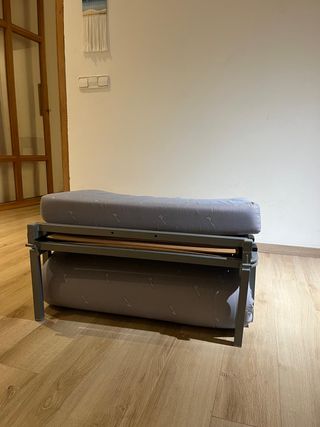 Puff convertible en cama con funda lavable