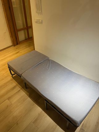 Puff convertible en cama con funda lavable