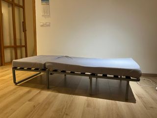 Puff convertible en cama con funda lavable