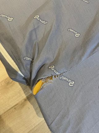 Puff convertible en cama con funda lavable