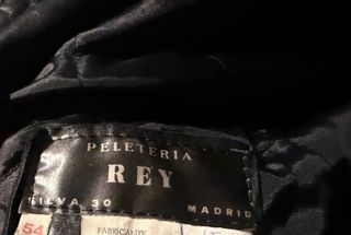 Chaqueta de cuero hombre negra