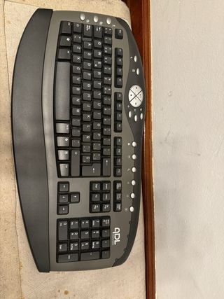 Teclado ADL Ergonómico Gris y Negro