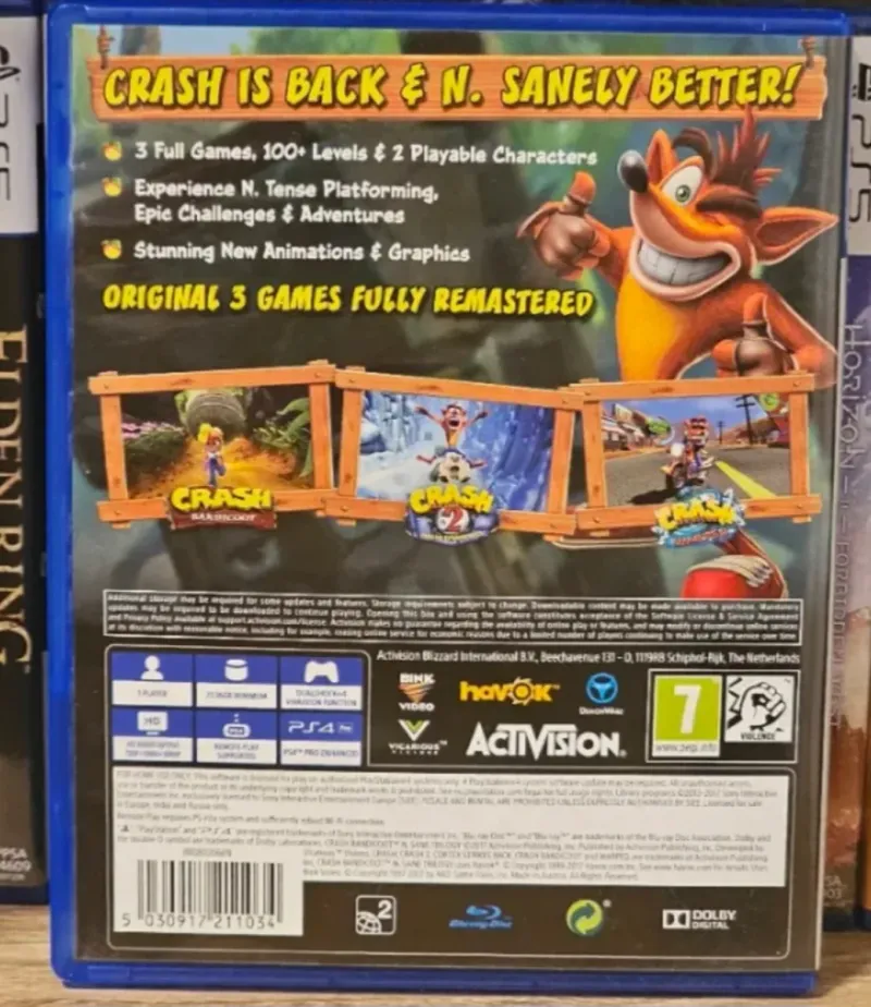 Crash Bandicoot N. Sane Trilogy PS4 afbeelding 3