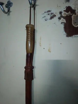 Látigo de cuero para caballos