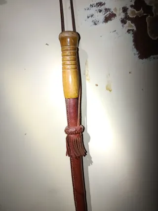 Látigo de cuero para caballos
