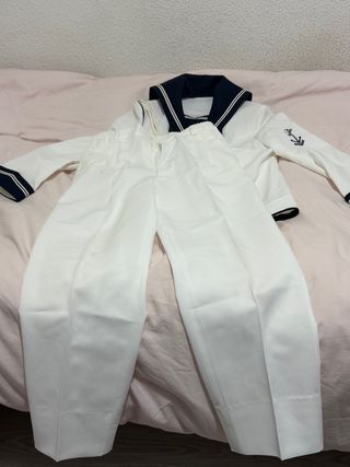 Traje marinero comunión azul y blanco