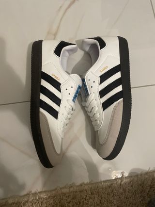Scarpe Adidas Samba Grigio Bianco