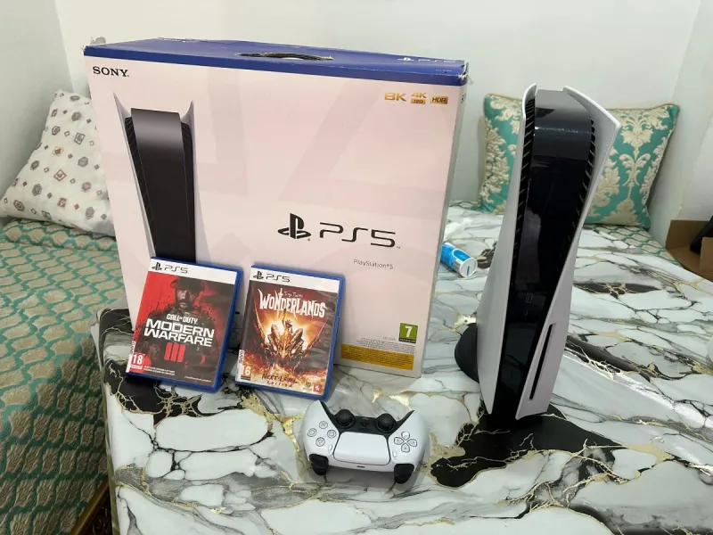 Consola Sony PS5 + 2 Juegos + Mando afbeelding 2