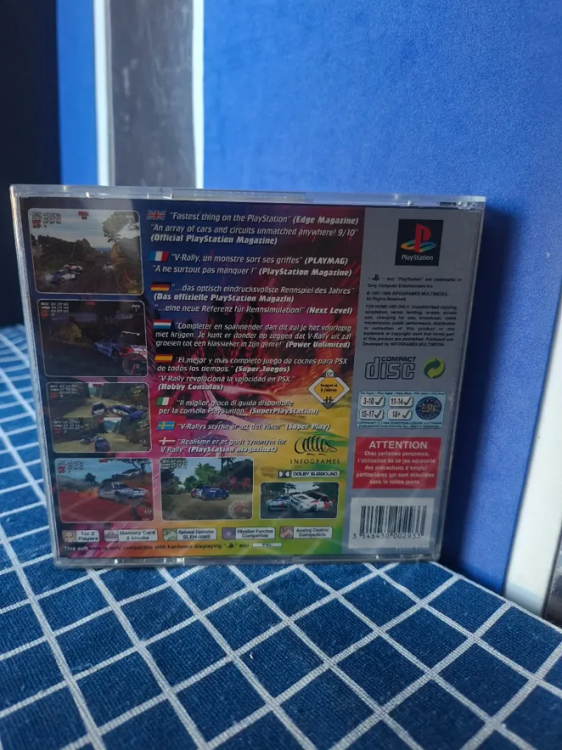 🇪🇸PS1 V-RALLY CHAMPIONSHIP EDITION ORIGINAL COMP afbeelding 7