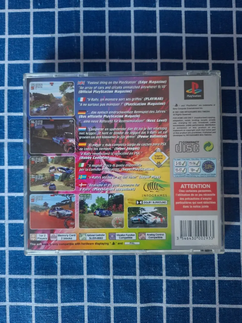 🇪🇸PS1 V-RALLY CHAMPIONSHIP EDITION ORIGINAL COMP afbeelding 10