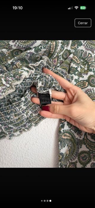 Blusa estampada manga larga