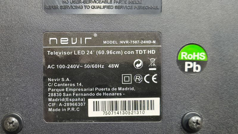 Monitor TV-PC NEVIR Negro afbeelding 2