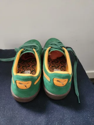 Puma Palermo Talla 42 Verde/Naranja