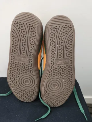 Puma Palermo Talla 42 Verde/Naranja