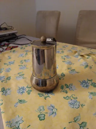 Cafetera Italiana Acero Inoxidable. 6 tazas.