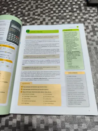 Libro física y química 3 eso, en catalán